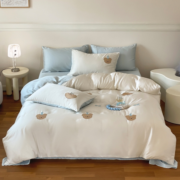 91家纺网 家纺一手货源 找家纺 （总）圆岛家纺 2025新款60S萌宠系列莱赛尔四件套