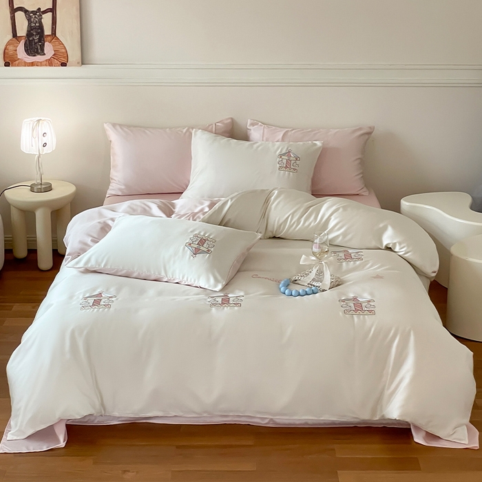 91家纺网 家纺一手货源 找家纺 （总）圆岛家纺 2025新款60S萌宠系列莱赛尔四件套