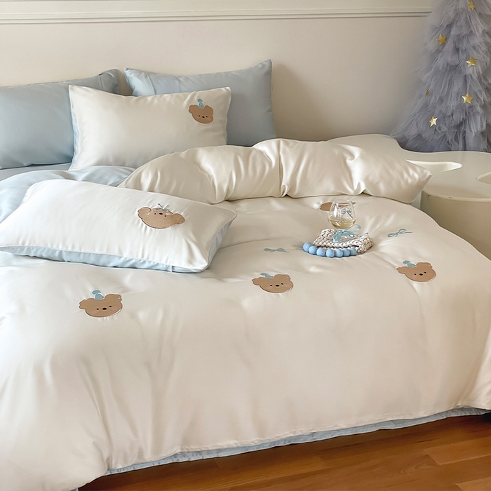 91家纺网 家纺一手货源 找家纺 圆岛家纺 2025新款60S萌宠系列四件套 派对日