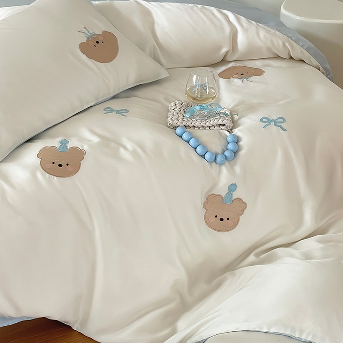 91家纺网 家纺一手货源 找家纺 圆岛家纺 2025新款60S萌宠系列四件套 派对日