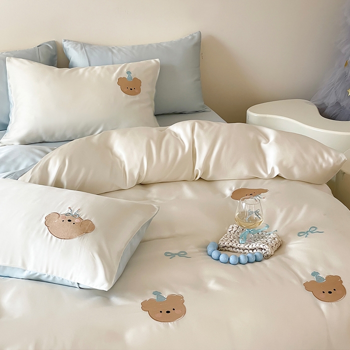 91家纺网 家纺一手货源 找家纺 圆岛家纺 2025新款60S萌宠系列四件套 派对日