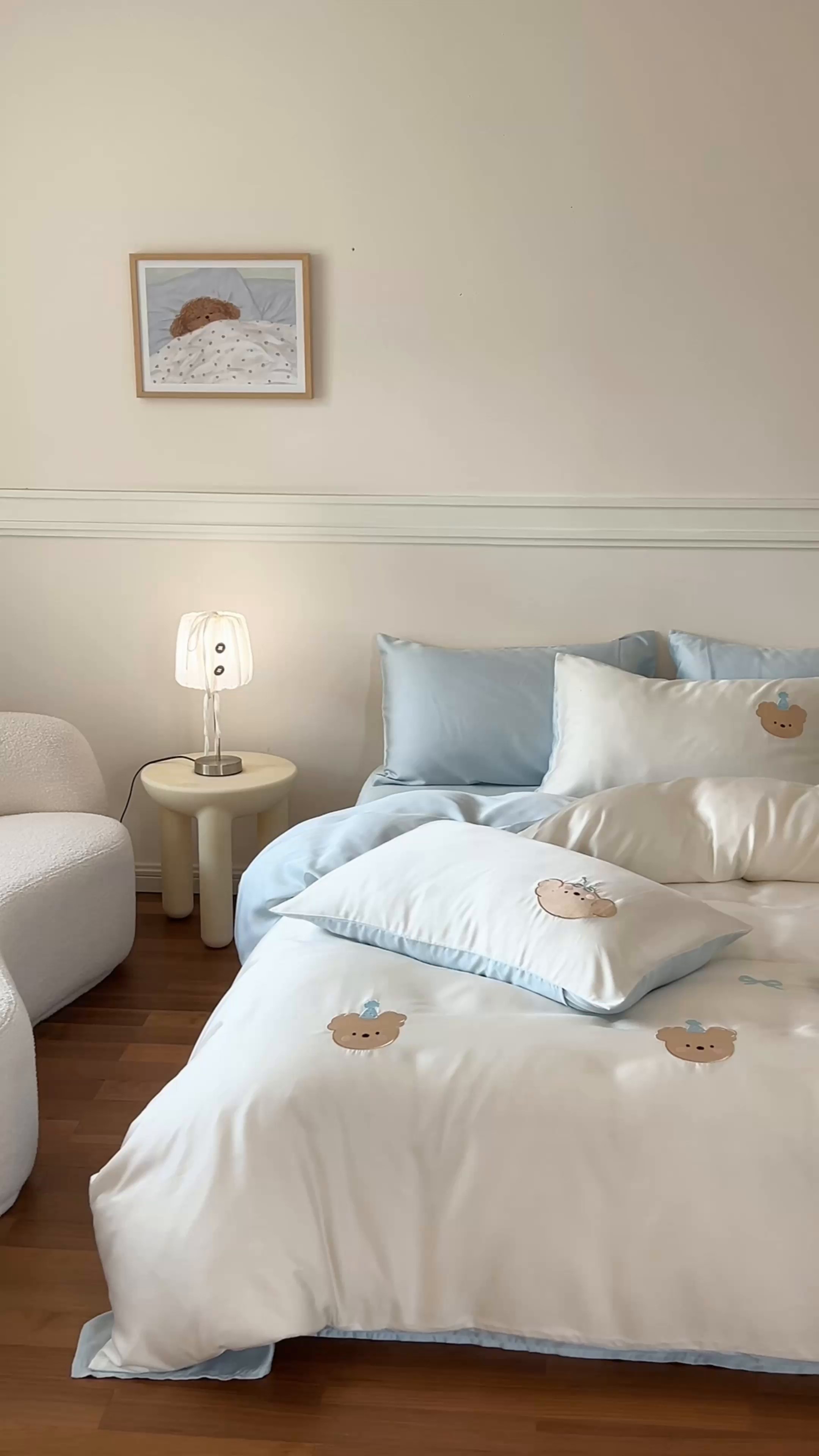 91家纺网 家纺一手货源 找家纺 圆岛家纺 2025新款60S萌宠系列四件套 派对日