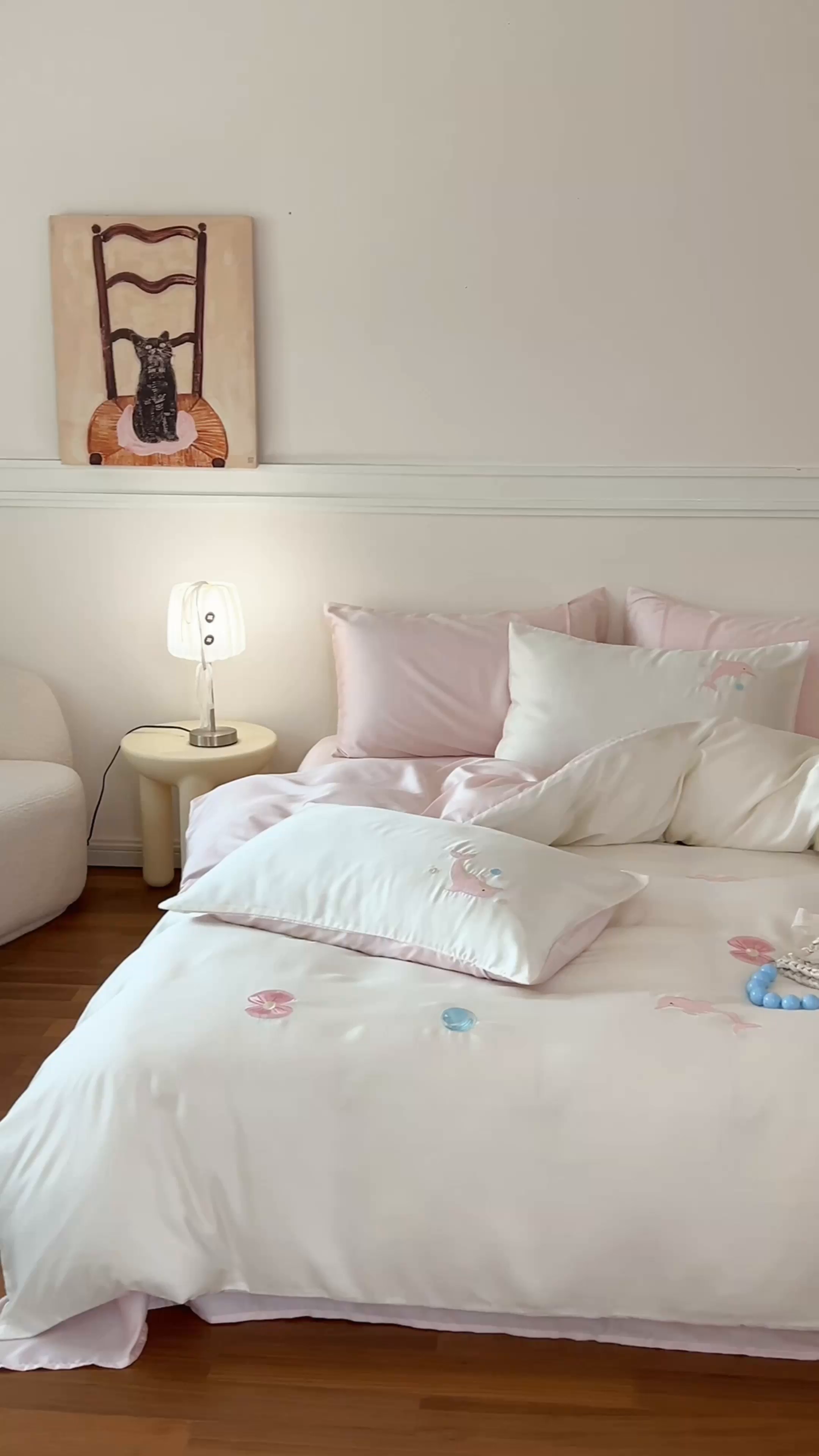 91家纺网 家纺一手货源 找家纺 圆岛家纺 2025新款60S萌宠系列四件套 海豚湾