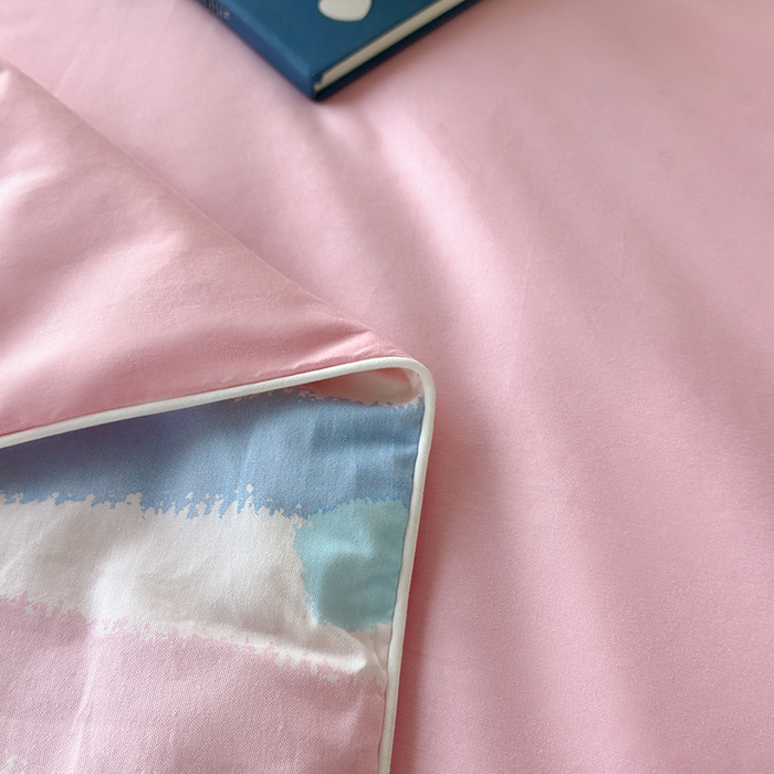 91家纺网 家纺一手货源 找家纺 怡家居 2025新款全棉印加绣夏被夏凉被空调被四件套 条纹小狗