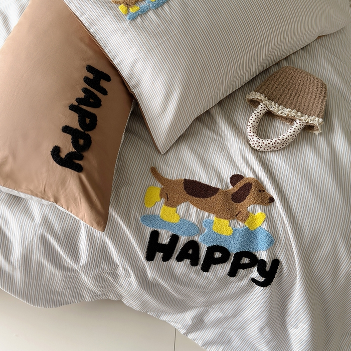 91家纺网 家纺一手货源 找家纺 怡家居 2025新款全棉印加绣夏被夏凉被空调被四件套 小旺仔