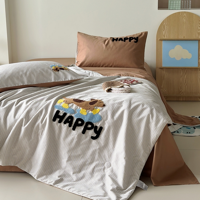 91家纺网 家纺一手货源 找家纺 怡家居 2025新款全棉印加绣夏被夏凉被空调被四件套 小旺仔