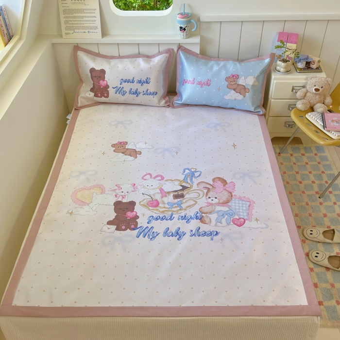 91家纺网 家纺一手货源 找家纺 （总）澳萝拉 2025新款亲肤舒适凉席包边款冰藤席凉席席子