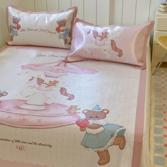 91家纺网 家纺一手货源 找家纺 澳萝拉 2025新款亲肤舒适凉席包边款冰藤席凉席席子 潘多拉