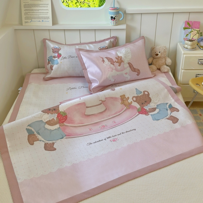 91家纺网 家纺一手货源 找家纺 澳萝拉 2025新款亲肤舒适凉席包边款冰藤席凉席席子 潘多拉