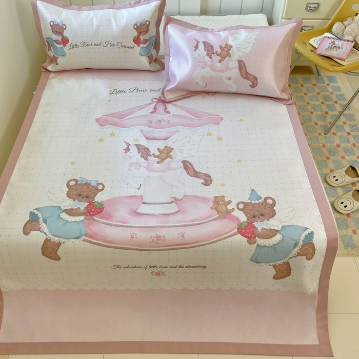 91家纺网 家纺一手货源 找家纺 澳萝拉 2025新款亲肤舒适凉席包边款冰藤席凉席席子 潘多拉