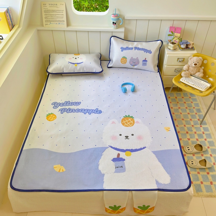 91家纺网 家纺一手货源 找家纺 （总）澳萝拉 2025新款亲肤舒适异形冰藤席凉席席子-数码印花系列