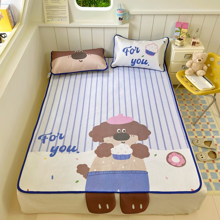 91家纺网 家纺一手货源 找家纺 （总）澳萝拉 2025新款亲肤舒适异形冰藤席凉席席子-数码印花系列