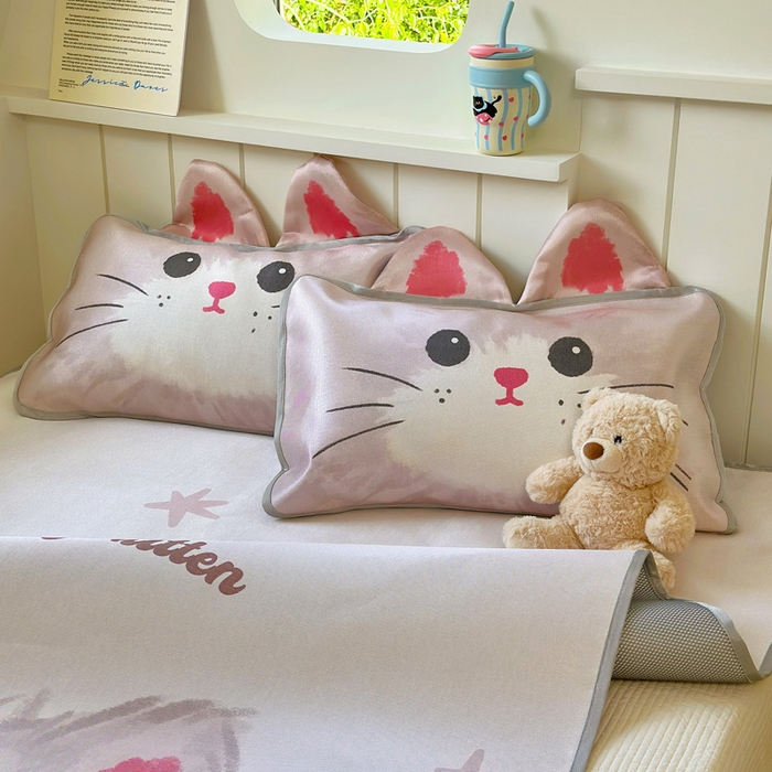 91家纺网 家纺一手货源 找家纺 澳萝拉 2025新款亲肤舒适异形冰藤席凉席席子-数码印花系列 甜心(床席款）