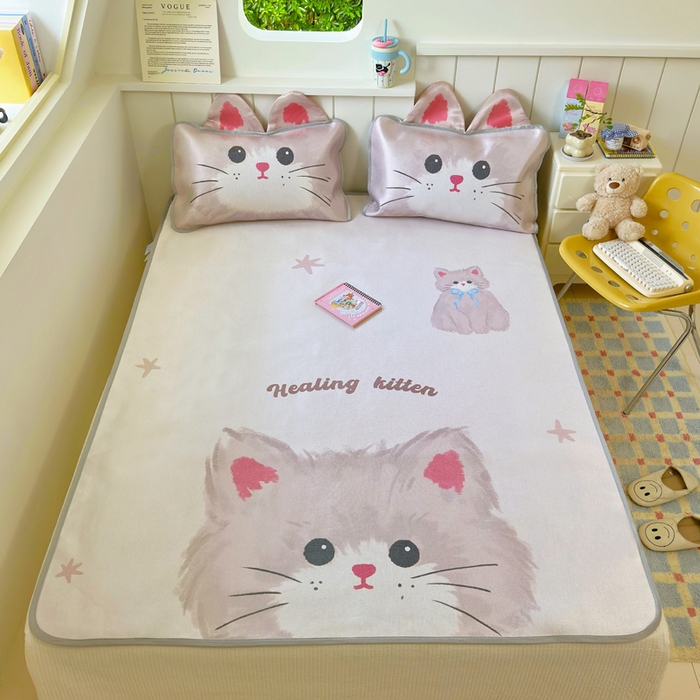 91家纺网 家纺一手货源 找家纺 （总）澳萝拉 2025新款亲肤舒适异形冰藤席凉席席子-数码印花系列