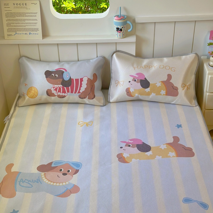 91家纺网 家纺一手货源 找家纺 （总）澳萝拉 2025新款亲肤舒适异形冰藤席凉席席子-数码印花系列