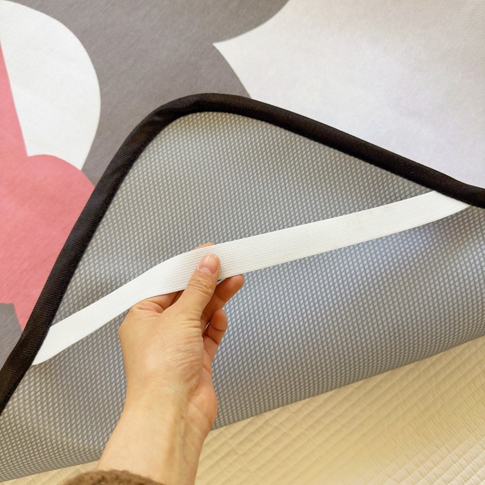 91家纺网 家纺一手货源 找家纺 澳萝拉 2025新款亲肤舒适异形冰藤席凉席席子-数码印花系列 企鹅波波(床席款）