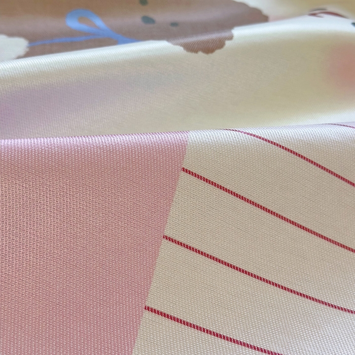 91家纺网 家纺一手货源 找家纺 澳萝拉 2025新款亲肤舒适异形冰藤席凉席席子-数码印花系列 棉花糖兔兔(床席款）