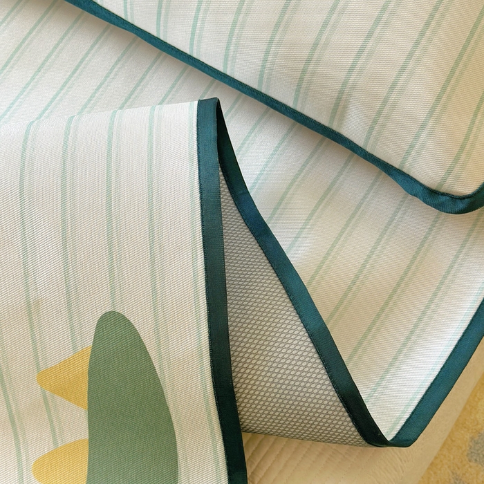 91家纺网 家纺一手货源 找家纺 澳萝拉 2025新款亲肤舒适异形冰藤席凉席席子-数码印花系列 萌萌龙龙(床席款）