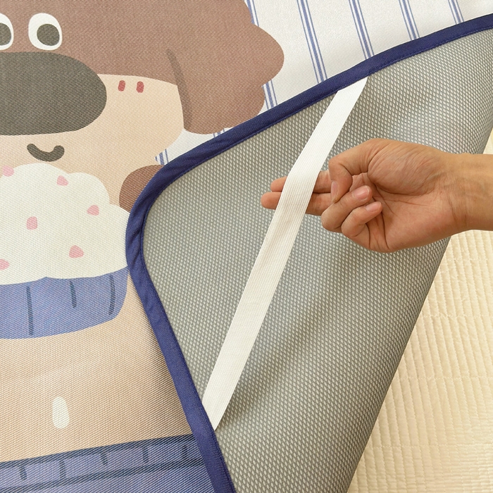 91家纺网 家纺一手货源 找家纺 澳萝拉 2025新款亲肤舒适异形冰藤席凉席席子-数码印花系列 甜甜圈(床席款）