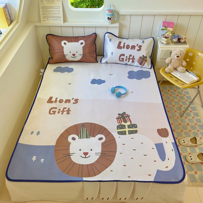 91家纺网 家纺一手货源 找家纺 （总）澳萝拉 2025新款亲肤舒适异形冰藤席凉席席子-数码印花系列