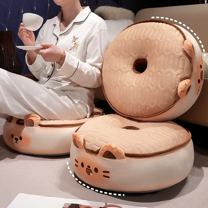 （总）仟亿莱2025新款黄油饼干乳胶双面蒲团坐垫