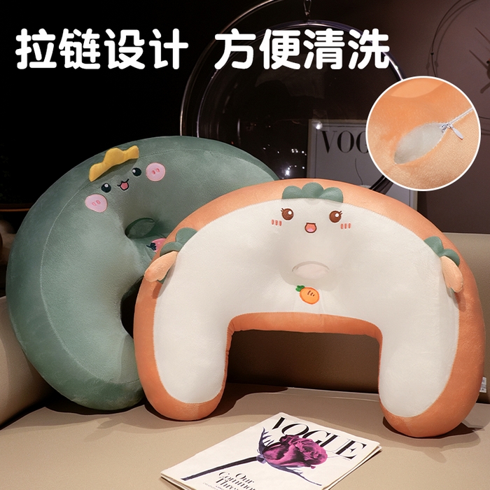 91家纺网 家纺一手货源 找家纺 仟亿莱2025新款卡通追剧手游垫枕 手游恐龙