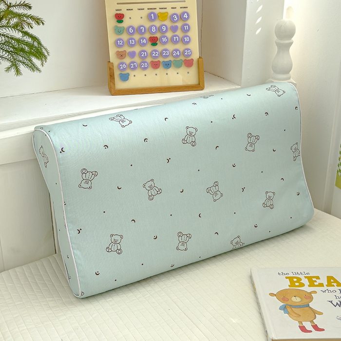 91家纺网 家纺一手货源 找家纺 良佐生活 2025新款高支高密全棉乳胶枕套 兰小熊