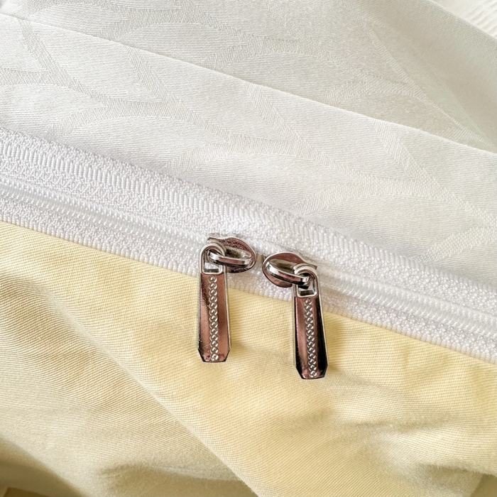 91家纺网 家纺一手货源 找家纺 眠博士 2025新款60支高密全棉提花华夫格麦穗款四件套 华夫格-麦穗白