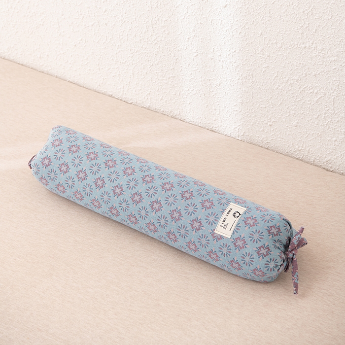 91家纺网 家纺一手货源 找家纺 （总）芯洲 2025新款全棉双层纱透气田园风小清新糖果护颈腰靠荞麦枕头枕芯