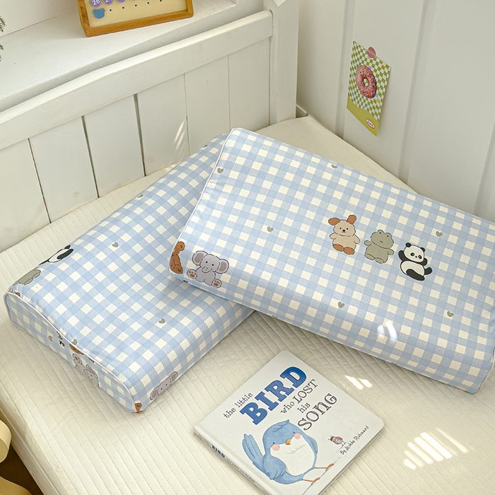 91家纺网 家纺一手货源 找家纺 良佐生活 2025新款高支高密全棉乳胶枕套 福宝乐园