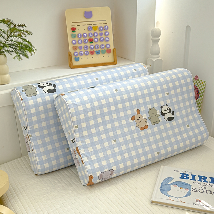 91家纺网 家纺一手货源 找家纺 良佐生活 2025新款高支高密全棉乳胶枕套 福宝乐园