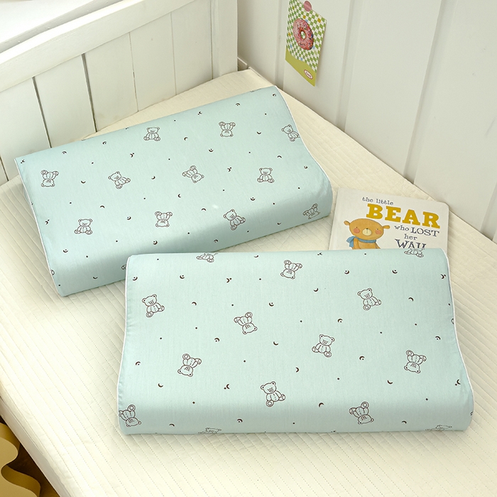 91家纺网 家纺一手货源 找家纺 良佐生活 2025新款高支高密全棉乳胶枕套 兰小熊