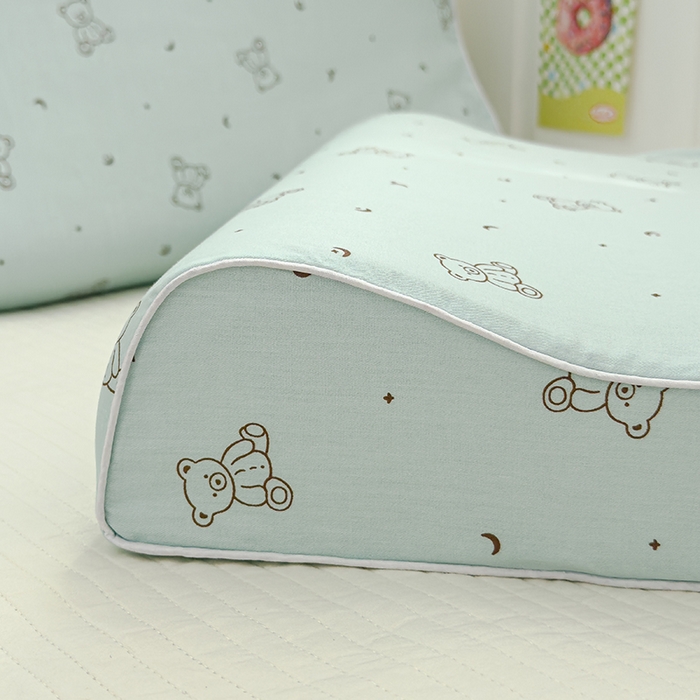 91家纺网 家纺一手货源 找家纺 良佐生活 2025新款高支高密全棉乳胶枕套 兰小熊