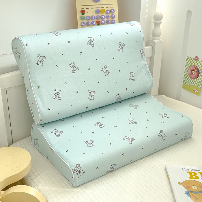 91家纺网 家纺一手货源 找家纺 良佐生活 2025新款高支高密全棉乳胶枕套 兰小熊