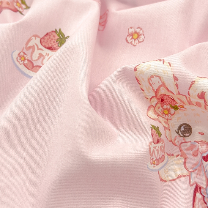 91家纺网 家纺一手货源 找家纺 良佐生活 2025新款高支高密全棉乳胶枕套 小兔美美