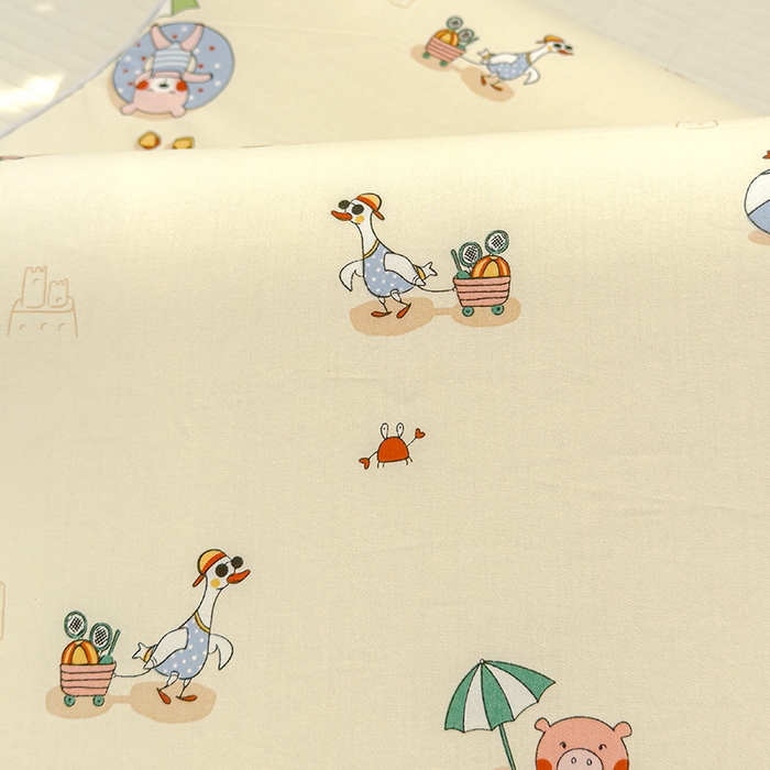 91家纺网 家纺一手货源 找家纺 良佐生活 2025新款高支高密全棉乳胶枕套 欢乐园