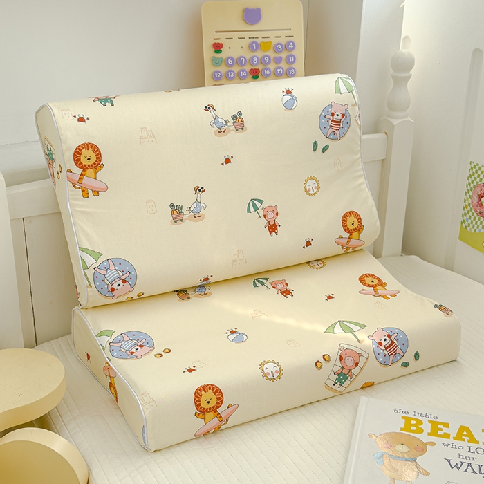 91家纺网 家纺一手货源 找家纺 良佐生活 2025新款高支高密全棉乳胶枕套 欢乐园