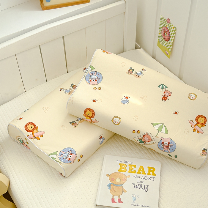 91家纺网 家纺一手货源 找家纺 良佐生活 2025新款高支高密全棉乳胶枕套 欢乐园