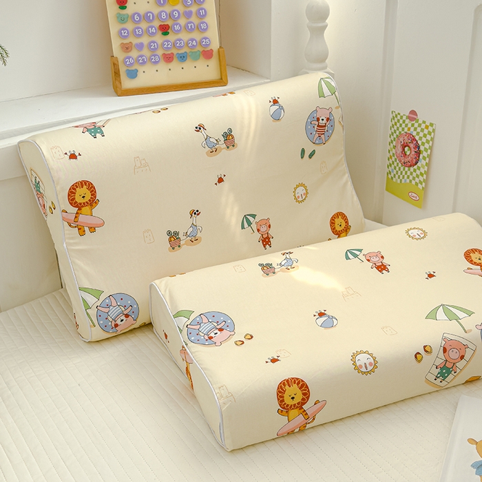 91家纺网 家纺一手货源 找家纺 良佐生活 2025新款高支高密全棉乳胶枕套 欢乐园