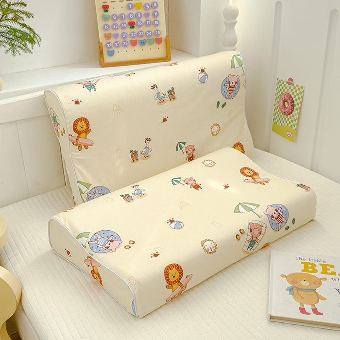 91家纺网 家纺一手货源 找家纺 良佐生活 2025新款高支高密全棉乳胶枕套 欢乐园