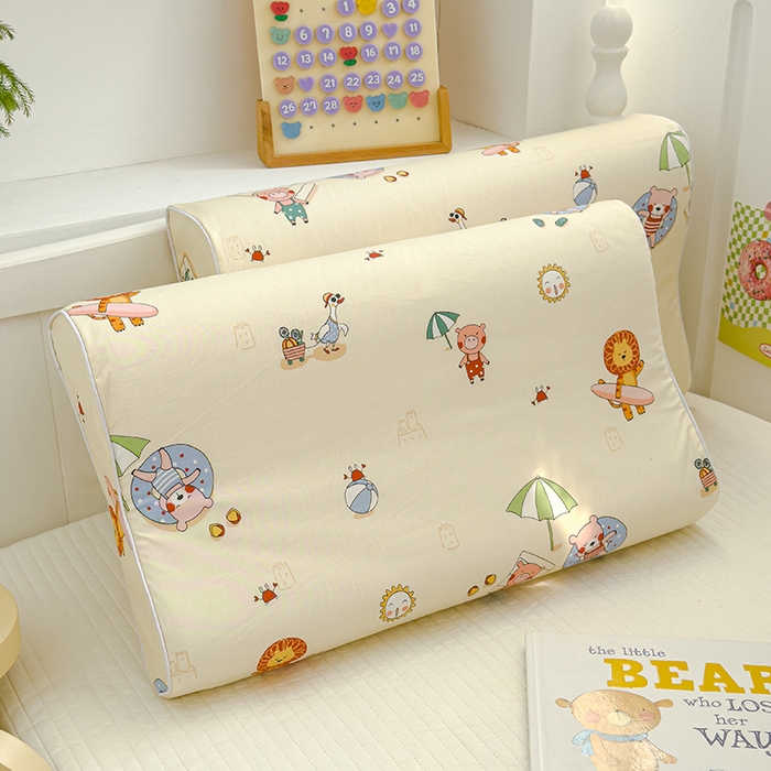 91家纺网 家纺一手货源 找家纺 良佐生活 2025新款高支高密全棉乳胶枕套 欢乐园