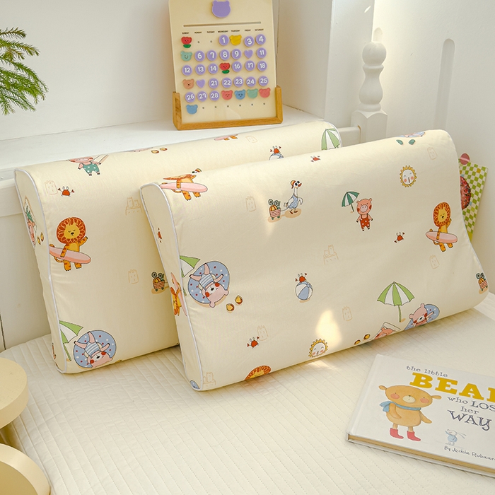 91家纺网 家纺一手货源 找家纺 良佐生活 2025新款高支高密全棉乳胶枕套 欢乐园