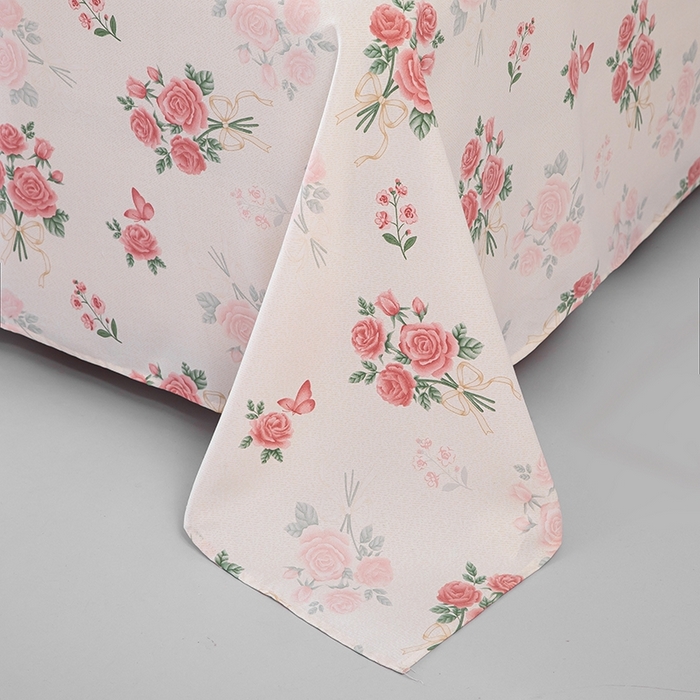 91家纺网 家纺一手货源 找家纺 帛洵家纺 2025新款A类原棉细纱印花老粗布床单 花满枝