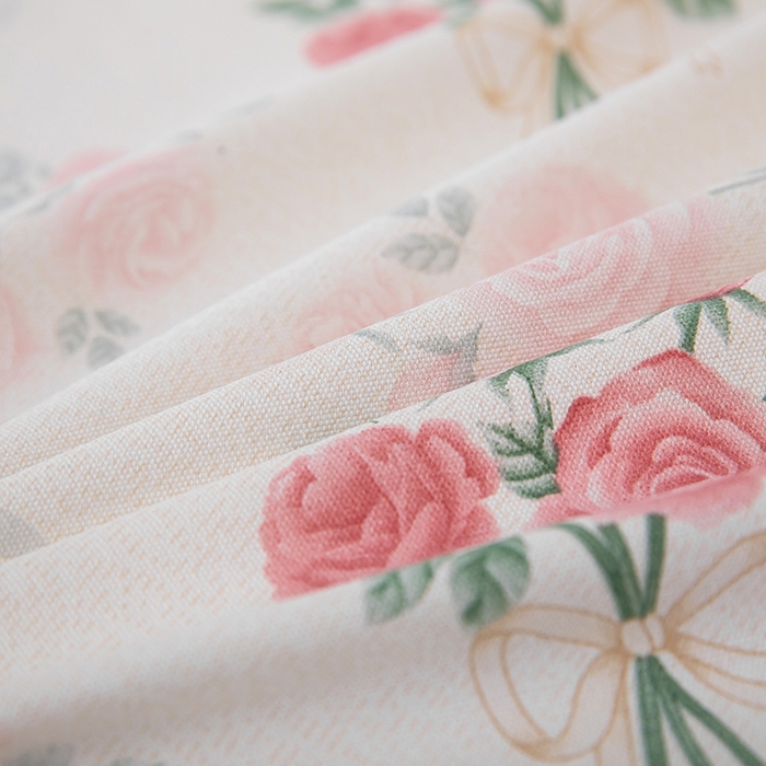 91家纺网 家纺一手货源 找家纺 帛洵家纺 2025新款A类原棉细纱印花老粗布床单 花满枝