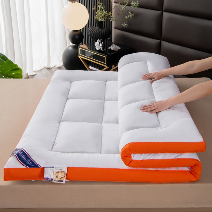 91家纺网 家纺一手货源 找家纺 （总）瑶瑶家居2025年新款加厚羽丝绒大豆床垫（不零售，其他规格一包起定）