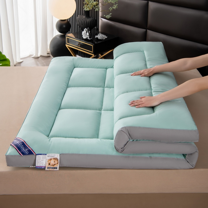 91家纺网 家纺一手货源 找家纺 （总）瑶瑶家居2025年新款加厚羽丝绒大豆床垫（不零售，其他规格一包起定）