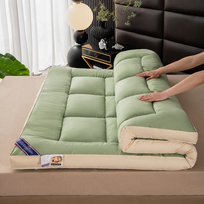 91家纺网 家纺一手货源 找家纺 （总）瑶瑶家居2025年新款加厚羽丝绒大豆床垫（不零售，其他规格一包起定）