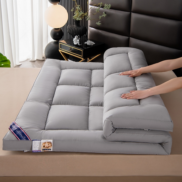 91家纺网 家纺一手货源 找家纺 （总）瑶瑶家居2025年新款加厚羽丝绒大豆床垫（不零售，其他规格一包起定）