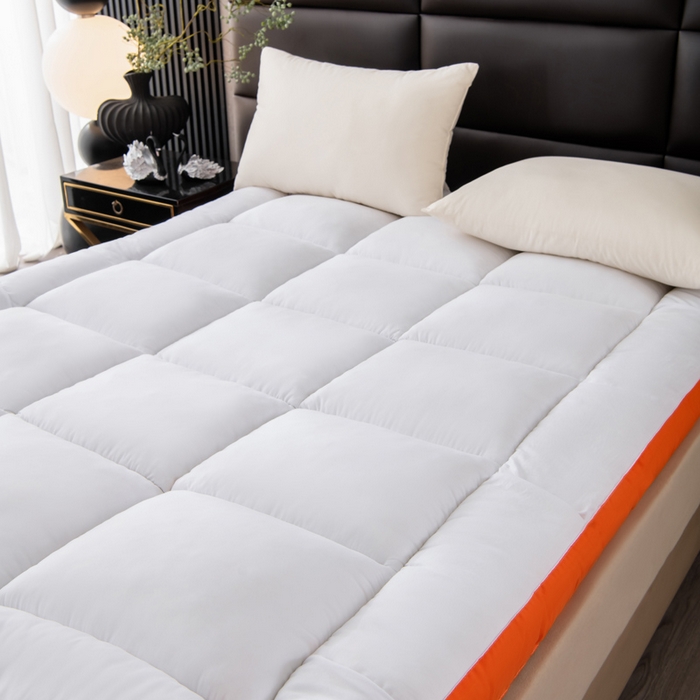 91家纺网 家纺一手货源 找家纺 （总）瑶瑶家居2025年新款加厚羽丝绒大豆床垫（不零售，其他规格一包起定）