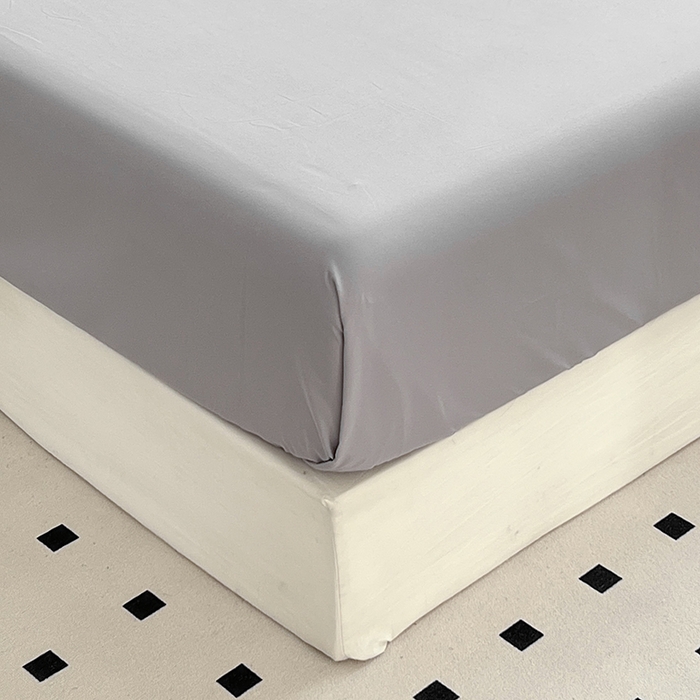 91家纺网 家纺一手货源 找家纺 啊雅家居 2025新款学生宿舍双拼磨毛被套床单床笠单品三件套四件套 天空兰加浅灰